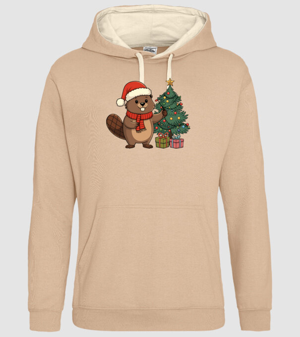 Bober Kurwa Christmas 2 model nisipiu pe tricou