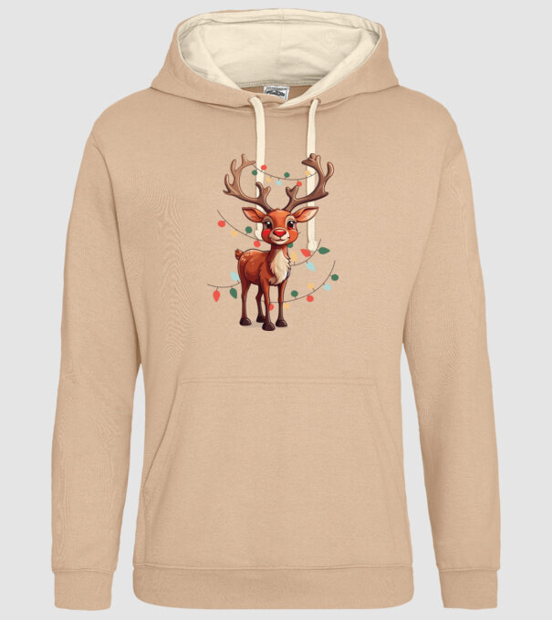 Festive Rudolph model nisipiu pe tricou