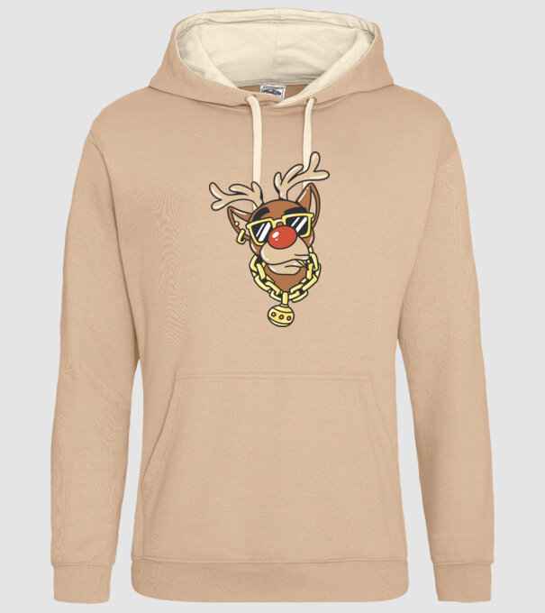 Gangster Reindeer model nisipiu pe tricou