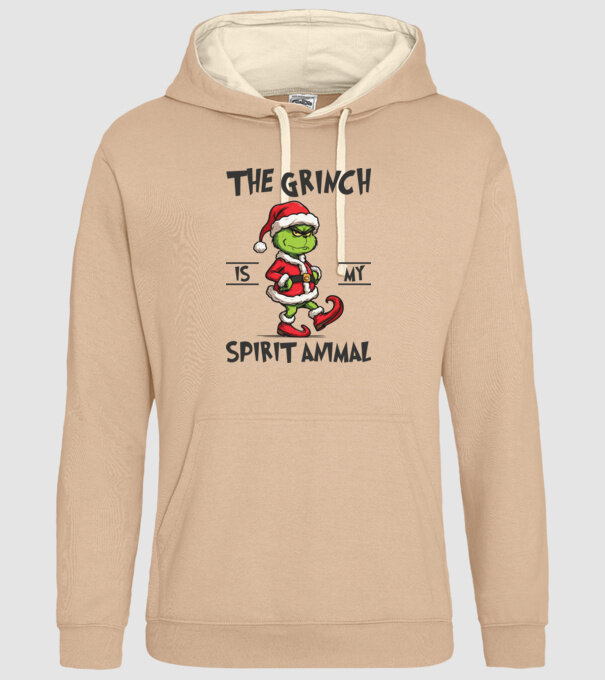 Grinch is my spirit animal model nisipiu pe tricou