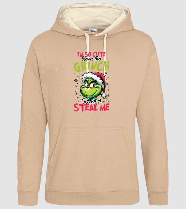 I'm so cute even the Grinch wants to steal me model nisipiu pe tricou