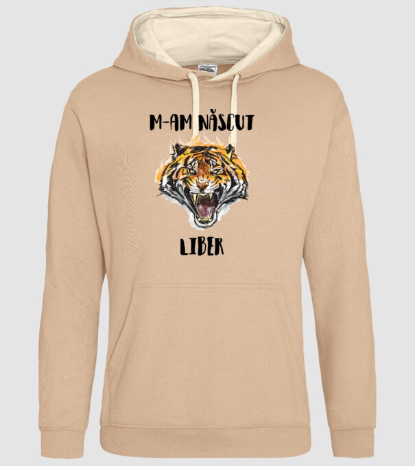 m-am născut liber model nisipiu pe tricou