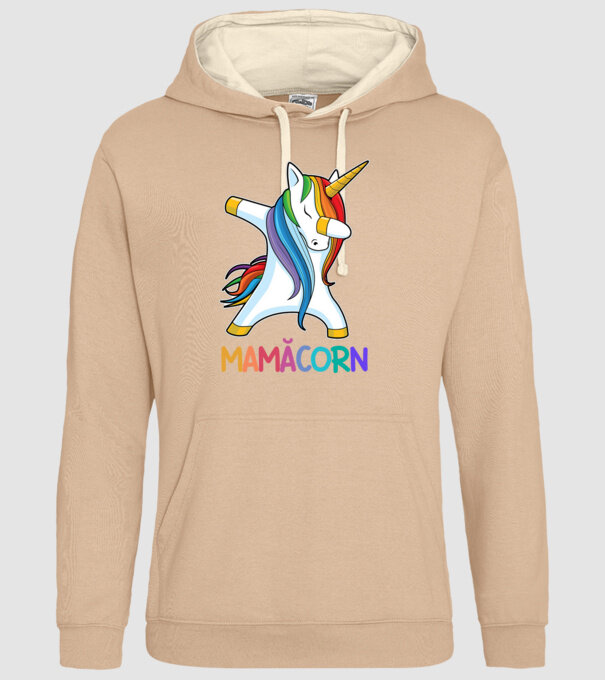 mamăcorn model nisipiu pe tricou