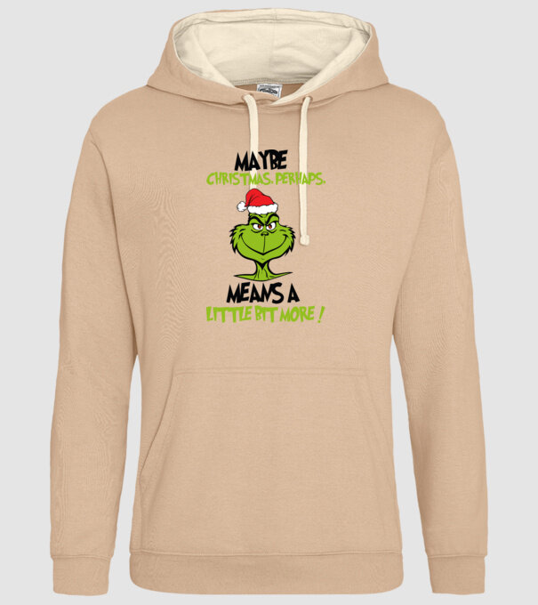Maybe christmas - Grinch model nisipiu pe tricou