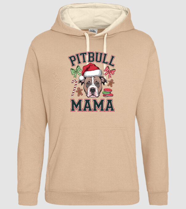 Pitbull Mama model nisipiu pe tricou