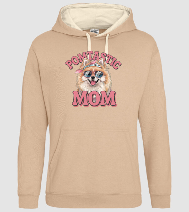 Pomtastic Mom model nisipiu pe tricou