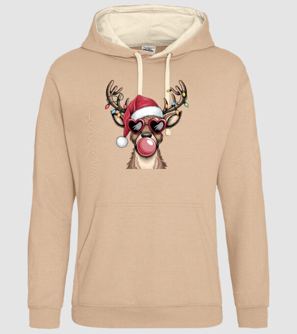 Ren amuzant de Crăciun model nisipiu pe tricou