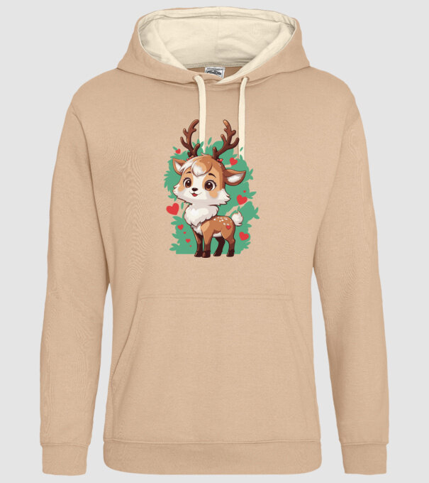 Valentine Deer model nisipiu pe tricou