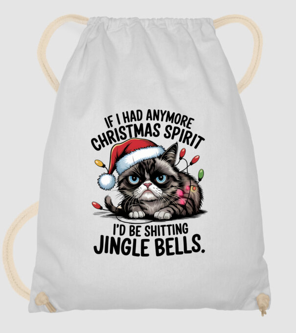 Christmas Spirit Grumpy Cat Alb model alb pe tricou