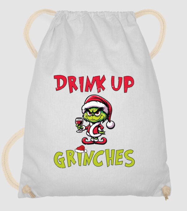 Drink up Grinches model alb pe tricou