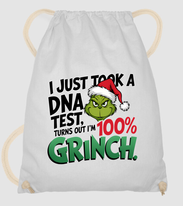 Grinch DNA test model alb pe tricou