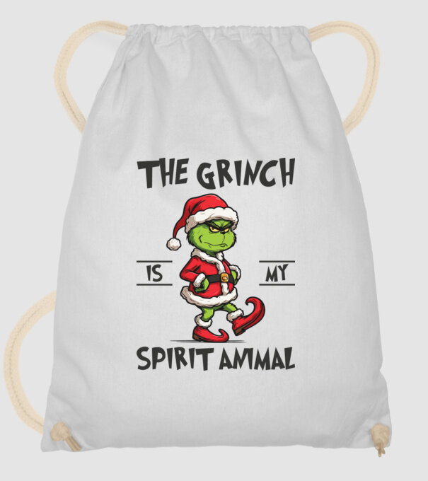 Grinch is my spirit animal model alb pe tricou