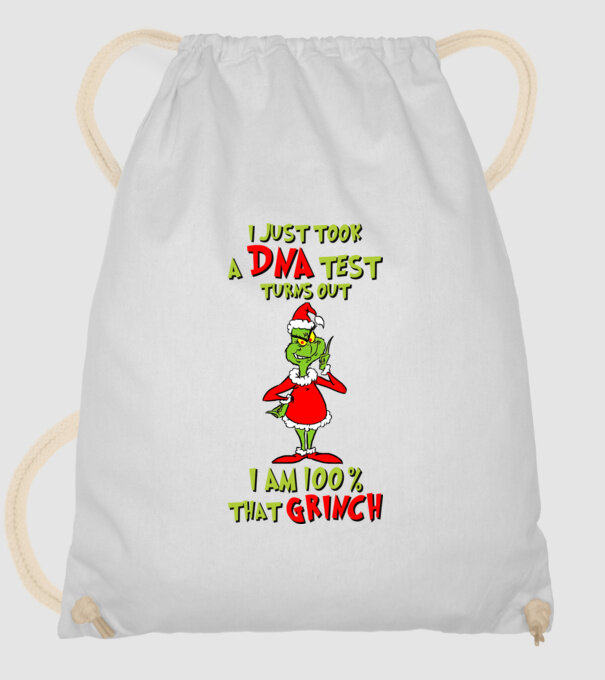 I just took a DNA test - I am Grinch model alb pe tricou