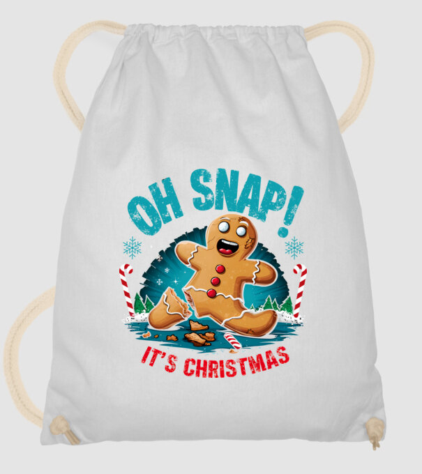 Oh snap! It's christmas Alb model alb pe tricou