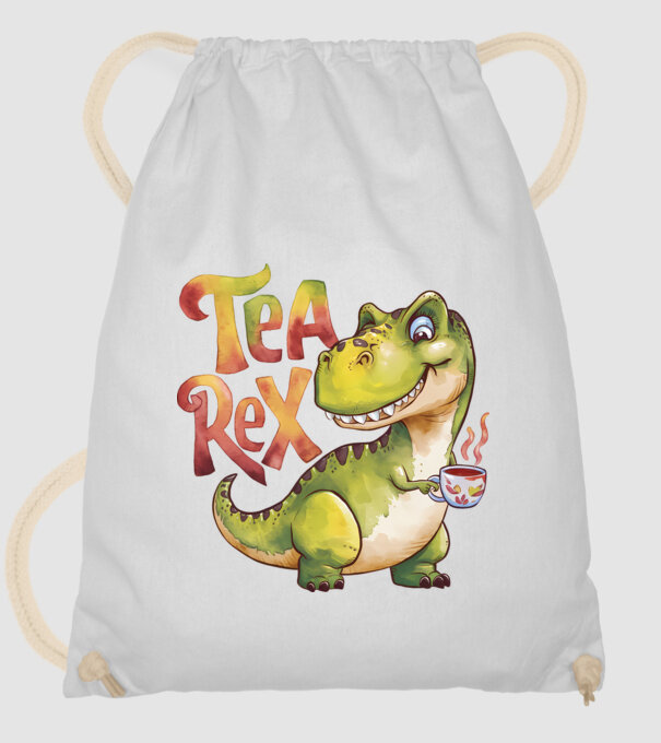 Tea Rex model alb pe tricou