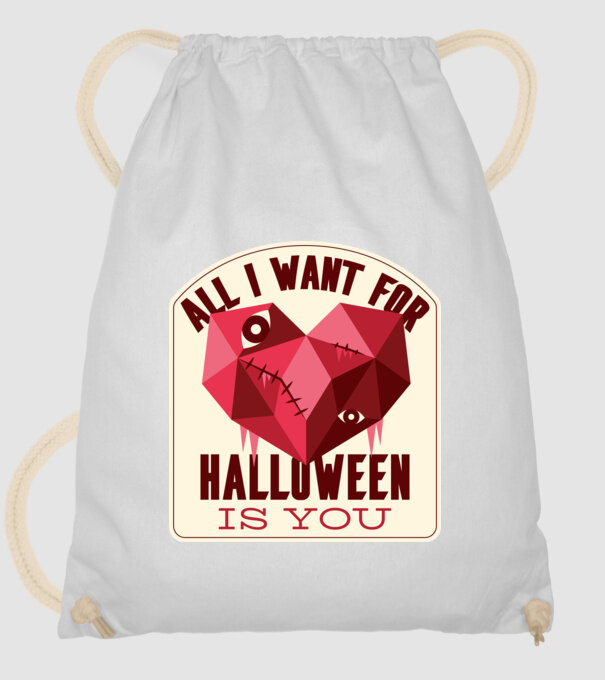 All I want for Halloween is You model alb pe tricou
