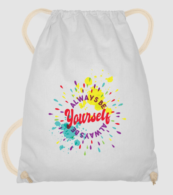 Always be yourself model alb pe tricou