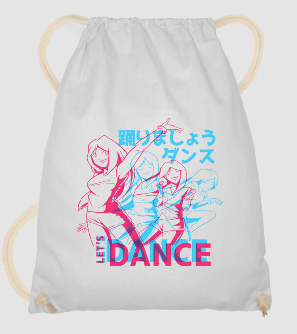Anime Dance model alb pe tricou