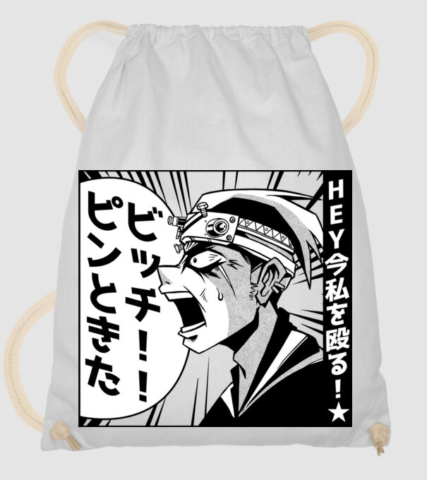Cap Anime Manga model alb pe tricou
