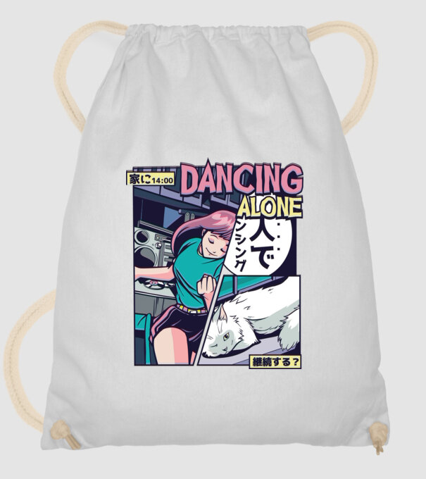 Anime Vaporwave benzi desenate model alb pe tricou
