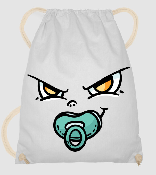 Zâmbet de bebe model alb pe tricou