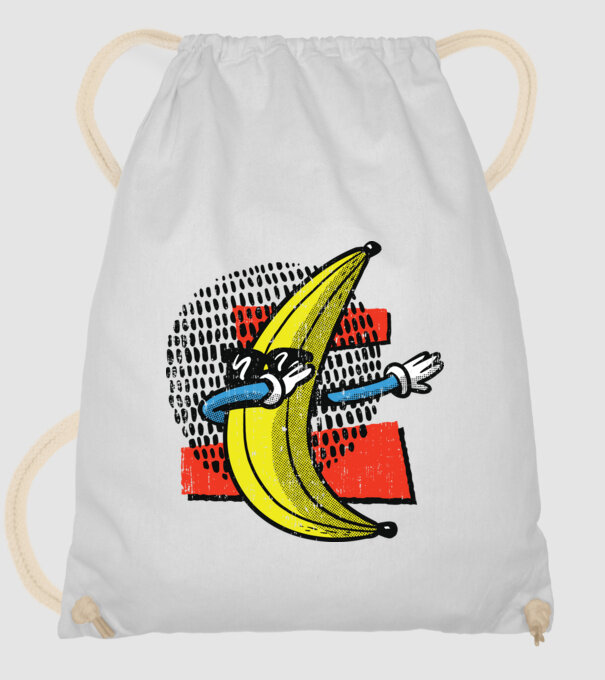 Banană DAB model alb pe tricou
