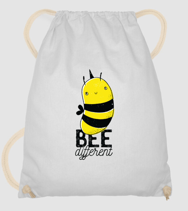 Bee different tricou albinuță model alb pe tricou
