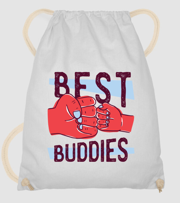 Best Buddies - Cei mai buni prieteni model alb pe tricou