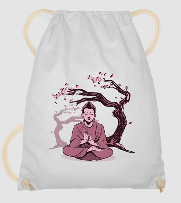 Buddha Meditație model alb pe tricou