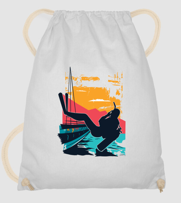 Tricou Scafandru Retro model alb pe tricou
