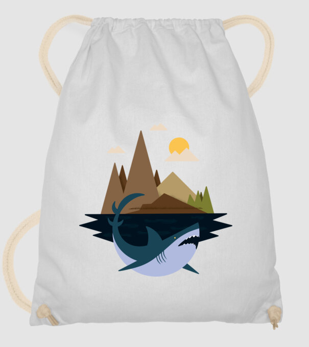 Rechin Natură model alb pe tricou