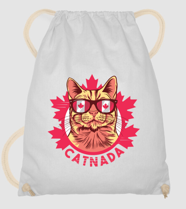 Catnada model alb pe tricou