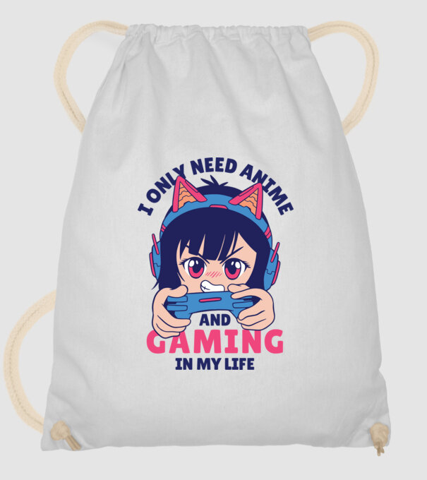 Am nevoie doar de Anime și Jocuri model alb pe tricou