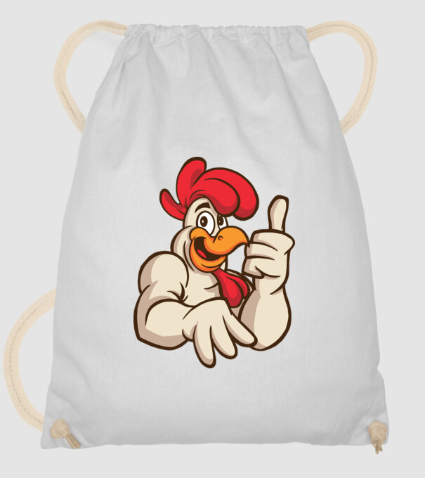 Pui model alb pe tricou