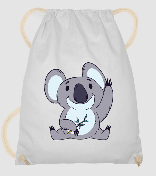 Koala drăguț model alb pe tricou