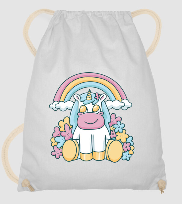 Unicorn drăguț model alb pe tricou