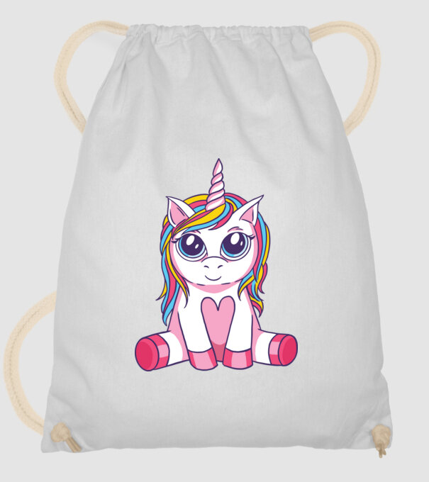 Unicorn drăguț model alb pe tricou