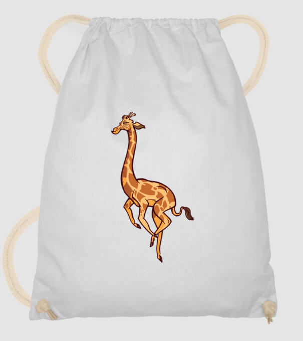 Girafă drăguță model alb pe tricou