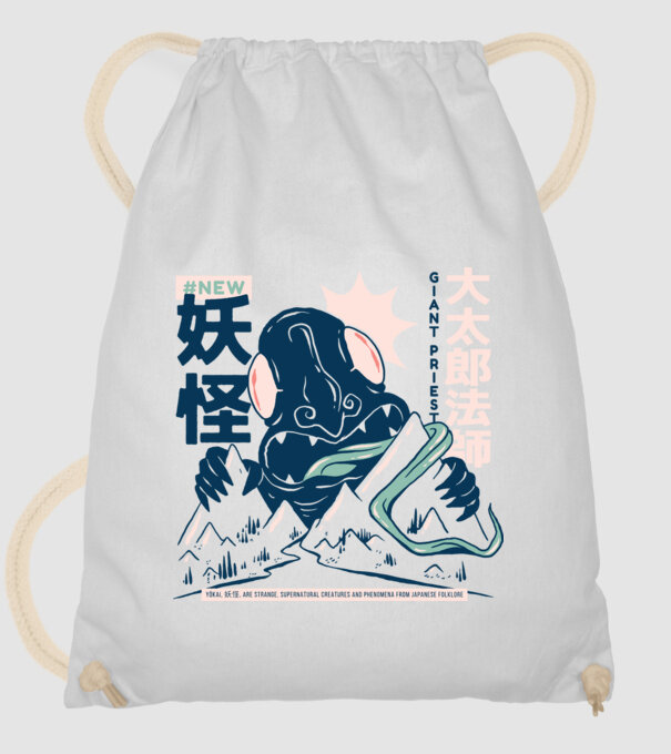 Daidarabotchi Yokai Anime model alb pe tricou