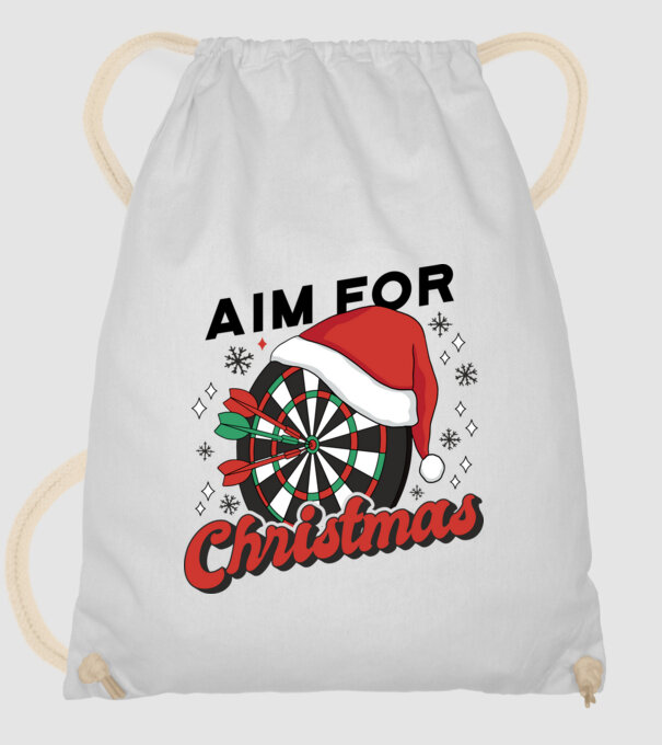Darts Crăciun model alb pe tricou