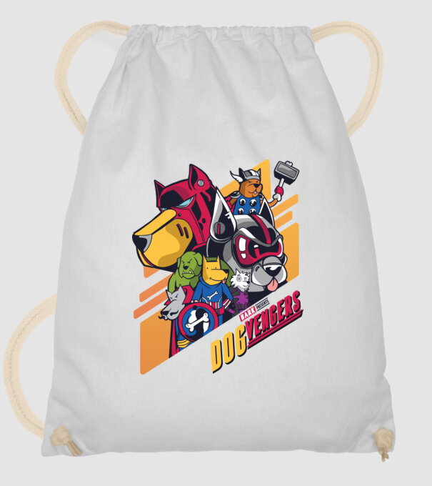 Dogvengers Câini Eroi model alb pe tricou