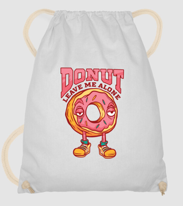 Donut leave me alone model alb pe tricou