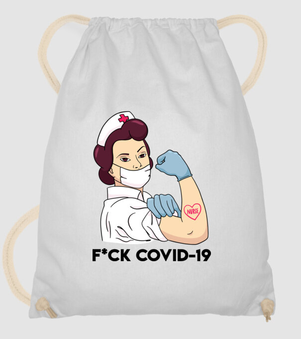 FCK Covid-19 Coronavirus model alb pe tricou