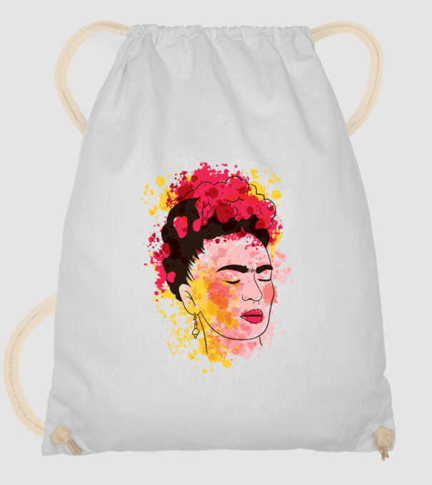 Frida Kahlo model alb pe tricou