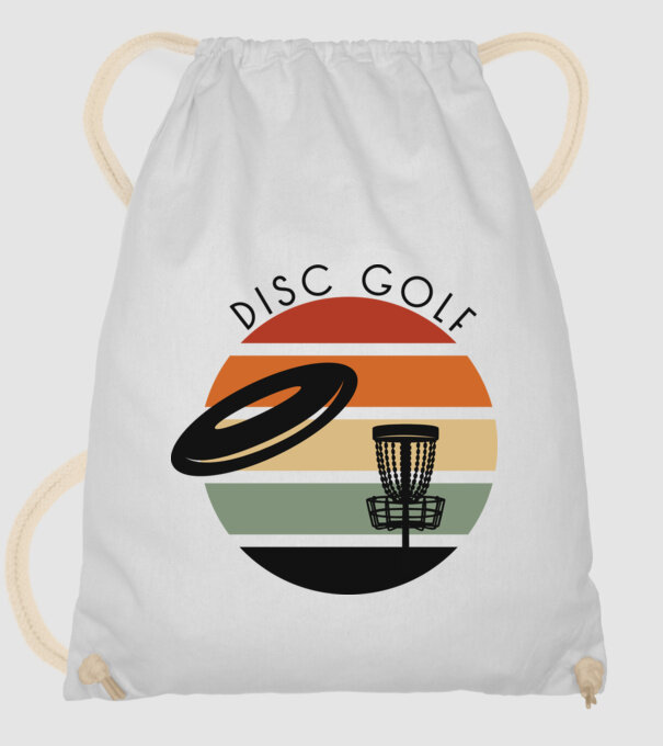 Frizbi Golf model alb pe tricou
