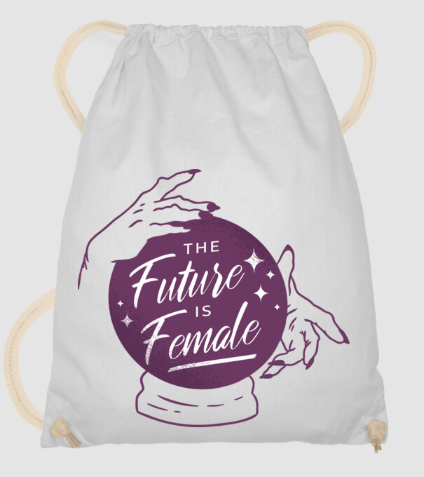 Future is Female Ziua Femeii model alb pe tricou