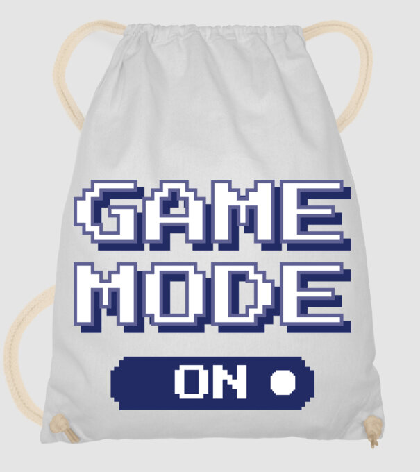 Game mode on Gamer pixel model alb pe tricou