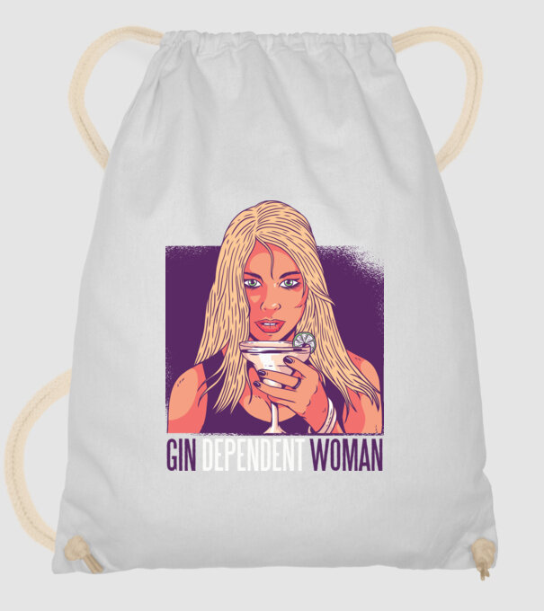 Gindependent Woman model alb pe tricou