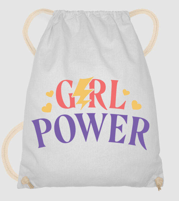 Girl Power Ziua Femeii model alb pe tricou