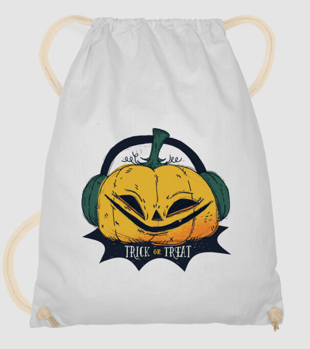 Dovleac Halloween model alb pe tricou